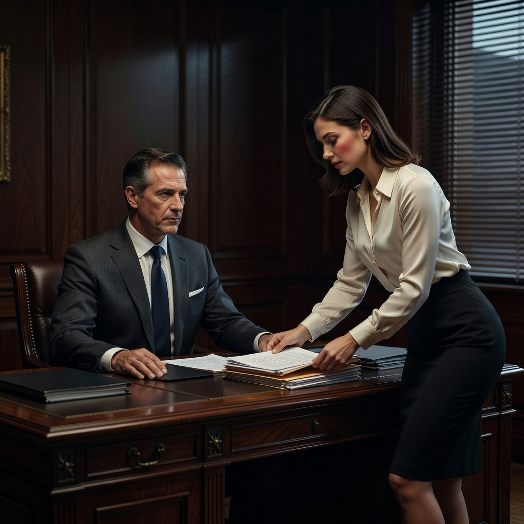 Steamy Office Affair: Boss and Secretary's Forbidden Passion