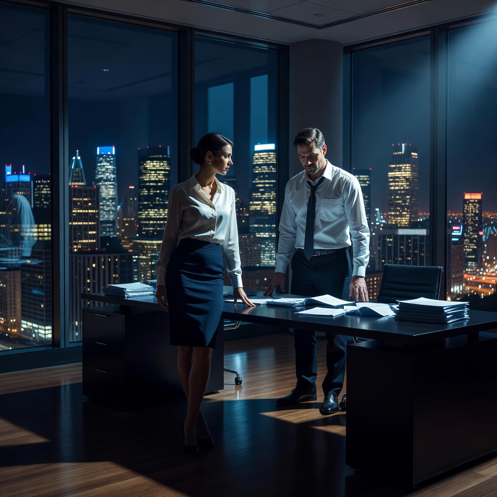 Forbidden Office Lust: Boss and Secretary's Steamy Encounter